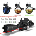 Pinty 3-in-1 Rifle Scope Combo, 4-16x50mm Rangefinder Scope, red Laser, Red Dot Sight