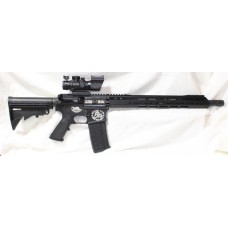 Anderson AR15 50 Cal Beowulf 12.7x42, Reaper Come and Take It Engraved, 4x32 Scope BUIS, 15" Slim MLOK, 10 Round Mag 