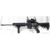 Anderson NAVY Engraved AR15 5.56 Rifle, Quad Rail, 3x44 Red Dot, Folding Fore Grip