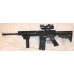 Anderson AM15 5.56/223 Rifle 7" Tactical Quad Rail 4X32 Scope With Fiber Optic BUIS VG Lite & Laser