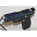 Anderson Kiger-9C 9MM, G19 Compatible, Custom Blue & Silver, Threaded Barrel, Fiber Optic Sights, 15/17 Rounds