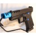 Anderson Kiger-9C 9MM, G19 Compatible, Pistol, Threaded Barrel, Blue Compensator, Glow Sights, 15 Rounds