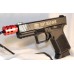 Anderson Kiger-9C 9MM, G19 Compatible, Custom, Don't Tread On Me, Pistol, Threaded Barrel, Red Comp 15 Rounds
