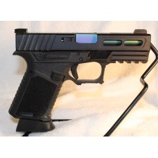 Anderson Kiger-9C 9MM, G19 Compatible, Pistol, Custom Slide, Rainbow Ported Barrel, Fiber Optic Sights, 15 Rounds