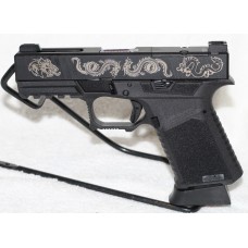 Anderson Kiger-9C Pro 9MM, G19 Compatible, Pistol, Custom Engraved Dragons, Custom Barrel, 15 Rounds