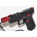 Anderson Kiger-9C 357 Sig, G32 Compatible, Pistol, Threaded Barrel With Red Comp, Red Fiber Optic Sights, Red EDC Set, 13 Rounds