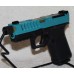 Anderson Kiger-9C 9MM, G19 Compatible, Custom Aztec Teal Pistol, Threaded Barrel, Fiber Optic Sights, RMR Optics Ready, 15 Rounds