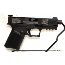 Anderson Kiger-9C 9MM, G19 Compatible, Custom Trump Engraved Pistol, Threaded Barrel, Fiber Optic Sights, 15 Rounds