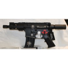 Franklin Armory Micro 5.56 AR Pistol, Custom Punisher, Binary Trigger System. 3.5" Buffer, 5" Barrel