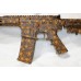 Anderson AR-15 Rifle, Custom Burnt Orange Skulls, Caliber 300BLK, 16" Barrel, Aluminum Lower, 15" M-LOK Hand Guard