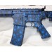 Anderson BCA AR15, 5.56 NATO, Custom Blue Skulls, 15" Slim M-LOK