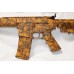 Anderson BCA AR15, 5.56 NATO, Custom Burnt Orange Skulls, 15" Slim M-LOK