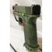Lone Wolf G19 Type Custom 9MM, Zombie Green Distressed, Fiber Optic Sights, 2 Mags, 15 Rounds
