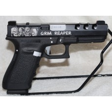 Glock 20 Gen3 Custom Grim Reaper, 10MM, Raptor Slide, Satin EDC Set, Flat Faced Aluminum Trigger, SS Barrel, Fiber Optic Sights, 15 Rounds 2 Mags