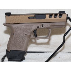 Polymer80 PFSC9 Custom 357 SIG Subcompact Pistol, Fiber Optic Sights, Burnt Bronze/FDE, 9/12 Rounds, G33 Compatible