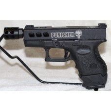 Glock 26 Subcompact Custom Punisher 9MM Pistol, 12 & 15 Rounds