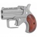 Bearman Industries, Long Bore Derringer Guardian Package, 38 Special, 3.5" Barrel, Alloy, Silver Finish, Synthetic Grips, Fixed Sights, 2 Rounds
