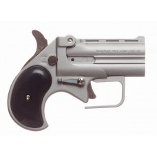 Bearman Industries, Long Bore Derringer Guardian Package, 380 ACP, 3.5" Barrel, Alloy, Silver Finish, Synthetic Grips, Fixed Sights, 2 Rounds
