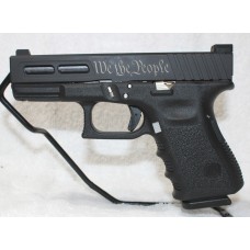 Glock 19 Gen 3 Custom 9MM Pistol, Engraved, We The People, Ported Barrel, Slide