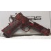 SDS Imports Tisas 1911CB45 1911 Carry 45 ACP 4.25" 8+1 Custom Red Skulls
