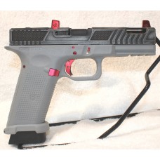 Lone Wolf G19X Custom 9MM, Grey, Black and Red, Custom Ported Barrel and  Slide, Red Suppressor Sights, 2 Mags, 17 Rounds